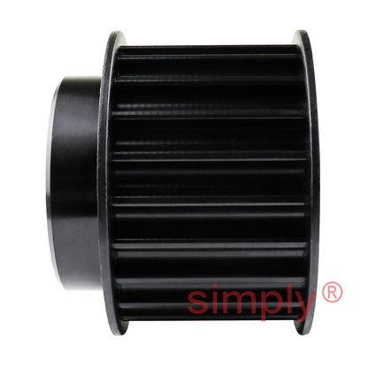 P22-8M-30F - 8mm Pitch 22 Tooth Flanged HTD Type Steel Pilot Bore Timing Pulley for 30mm Wide Belts