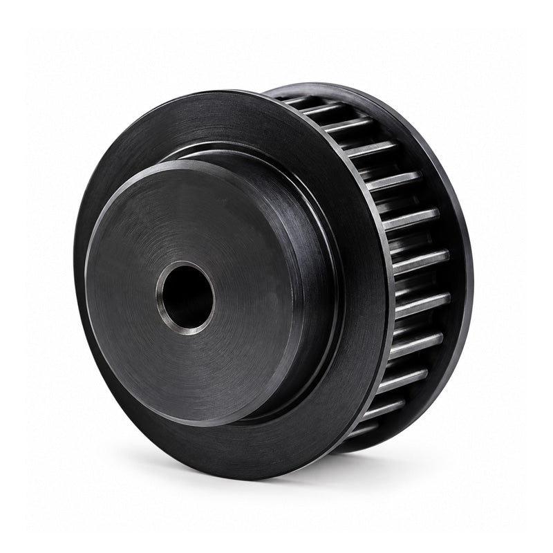 P26-8M-30F - 8mm Pitch 26 Tooth Flanged HTD Type Steel Pilot Bore Timing Pulley for 30mm Wide Belts