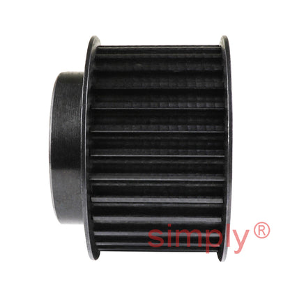 P30-5M-25F - 5mm Pitch 30 Tooth Flanged HTD Type Steel Pilot Bore Timing Pulley for 25mm Wide Belts