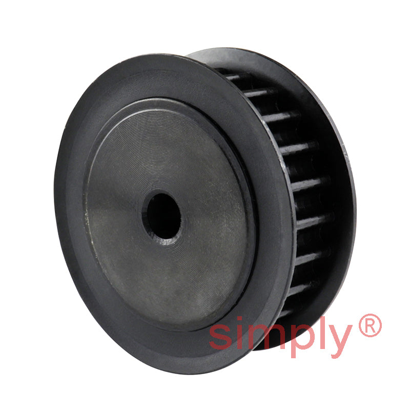 P32-5M-09F - 5mm Pitch 32 Tooth Flanged HTD Type Steel Pilot Bore Timing Pulley for 9mm Wide Belts