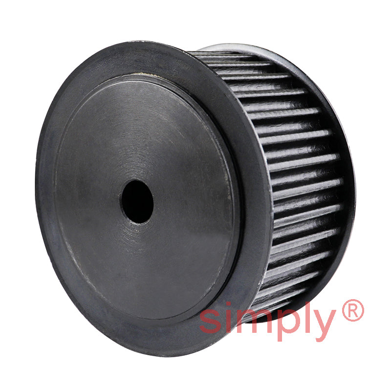 P36-5M-25F - 5mm Pitch 36 Tooth Flanged HTD Type Steel Pilot Bore Timing Pulley for 25mm Wide Belts