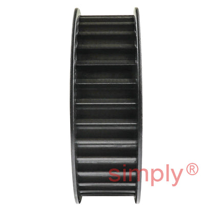 TL32-8M-20F - 8mm Pitch 32 Tooth Flanged HTD Type Steel Taper Bore Timing Pulley for 20mm Wide Belts