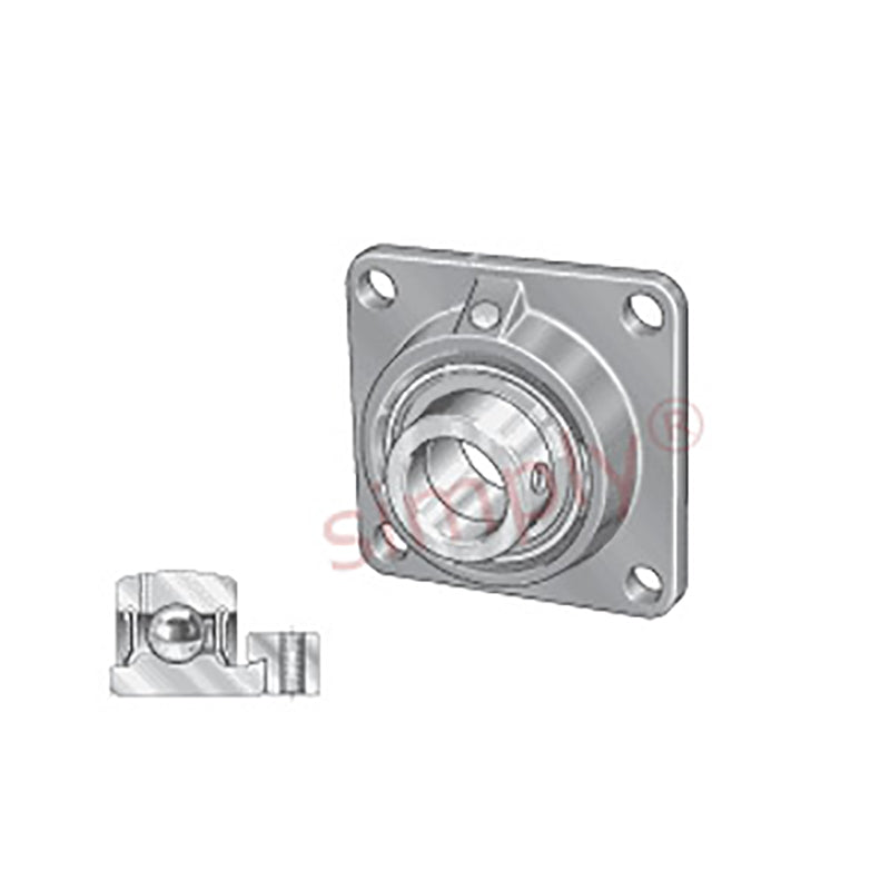 INA PCF25XL Four Bolt Cast Iron Square Housing with Eccentric Collar Insert 25mm Bore