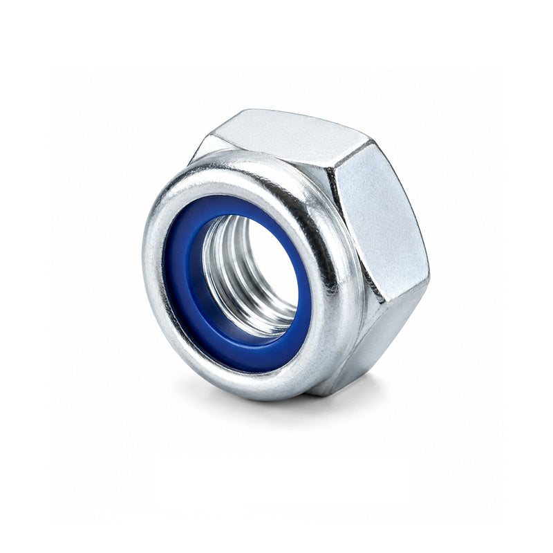 Unifix M12x19 - Class 10 Steel Insert Nut DIN 985 with 1.75mm Pitch and Galvanised Finish - Allow 2-3 Days