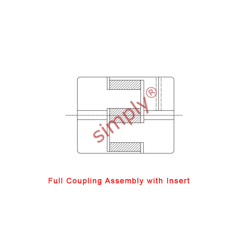 Major Brand L070B/L070B Pilot Bored Jaw Coupling Assembly Max Bore 19mm with Nitrile Rubber Insert