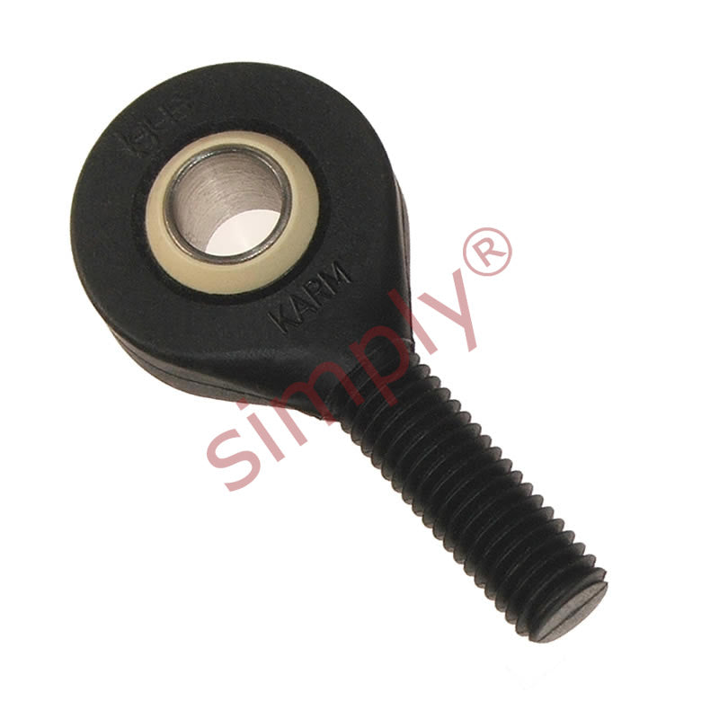 igubal KARM18MH Right Hand Male Plastic Rod End 18mm Bore M18x1.5 Thread with Metal Insert