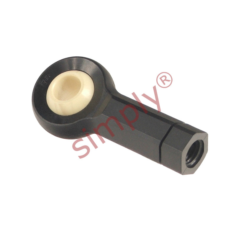 igubal KBRM10CL Right Hand Female Plastic Rod End with Hexagon Body 10mm Bore M10 Thread 