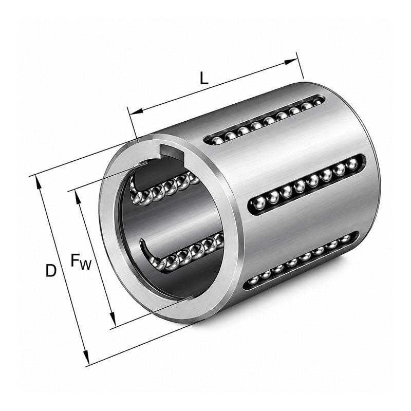 INA KH12-PP-RROC Linear Ball Bearing 12x19x28mm - Allow 1-2 Days - Contact Us For Faster Delivery