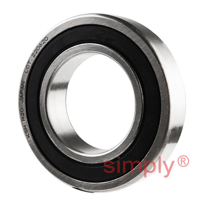 KSM KLNJ1-1/4R202RS Rubber Sealed Imperial Deep Groove Ball Bearing 1-1/4x2-1/4x1/2 inch