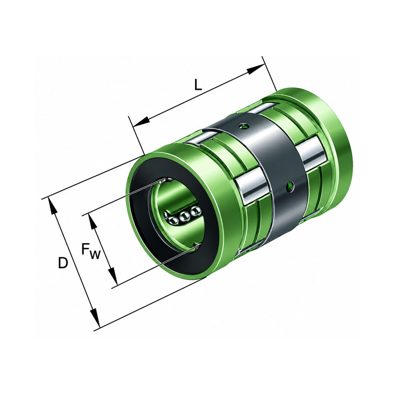INA KN30 Relubricatable Closed Linear Ball Bushing 30x47x68mm