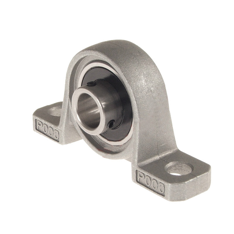 KP006 2 Bolt Aluminium Pillow Block with 30mm Bore Grub Screw Insert