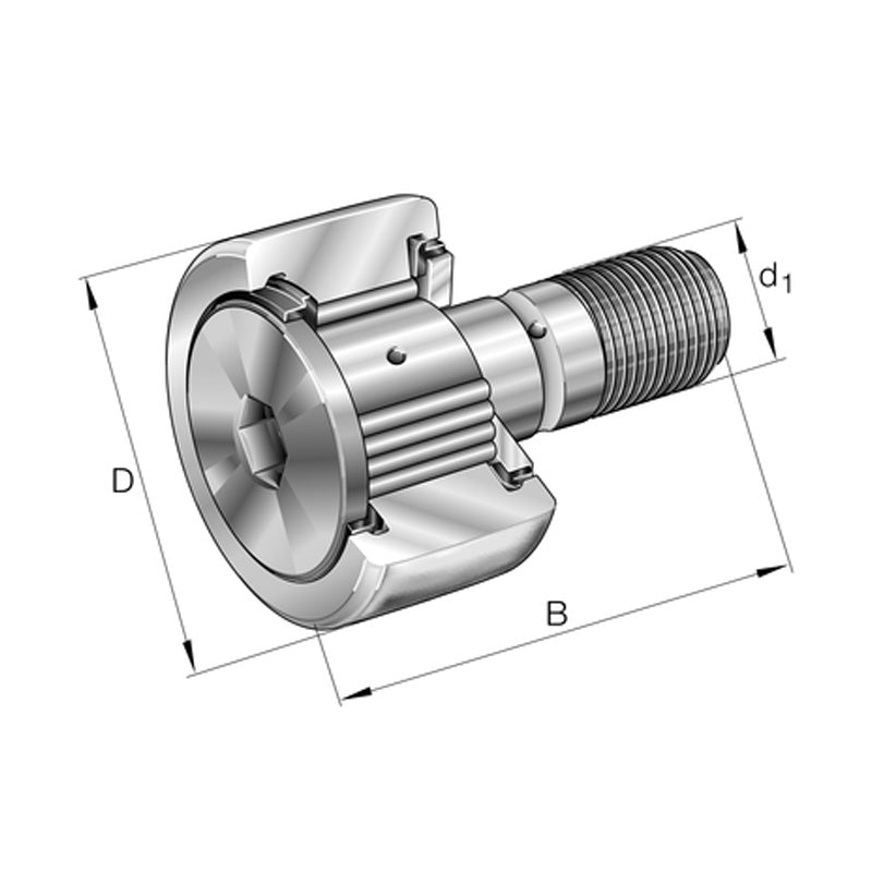 INA KRV16-X-PP-A Stud Type Track Roller 6x16x28mm - Allow 1-2 Days - Contact Us For Faster Delivery