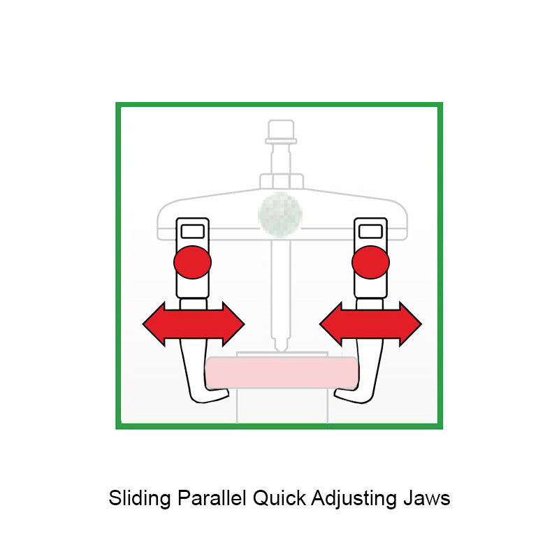 KUKKO Series 2-152-P Quick Adjusting Standard Pulling Jaws (Pair) 150mm Allow 2-3 Days