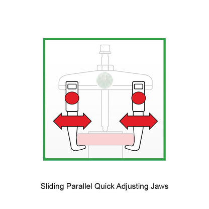 KUKKO Series 1-193-P Narrow Quick Adjusting S Pulling Jaws (Pair) 200mm Allow 2-3 Days