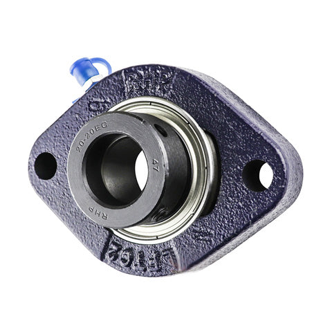 RHP LFTC17EC Two Bolt Oval Cast Iron Flange Housing Bearing 17mm Bore