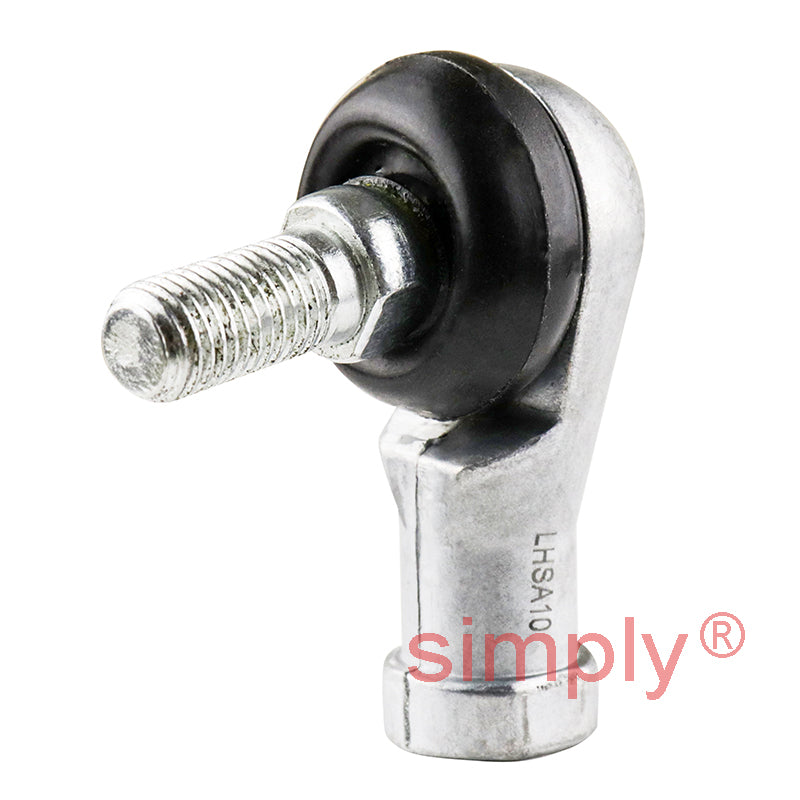 Premier Budget LHSA10 Right Hand Thread Studded Elbow L-Ball End Joint M10x1.25mm Thread