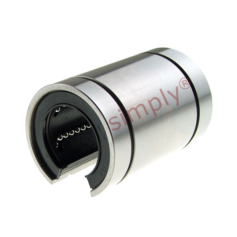 LMB20UUOP Imperial Open Linear Ball Bushing with Rubber Seals 1.25x2x2.625 inch