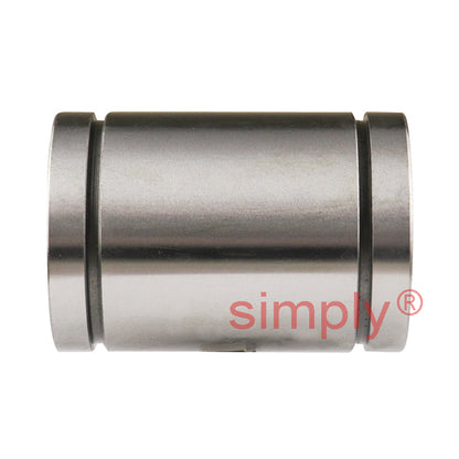 LMB16UU Imperial Closed Linear Ball Bushing with Rubber Seals 1x1.563x2.25 inch - Allow 2-3 Days