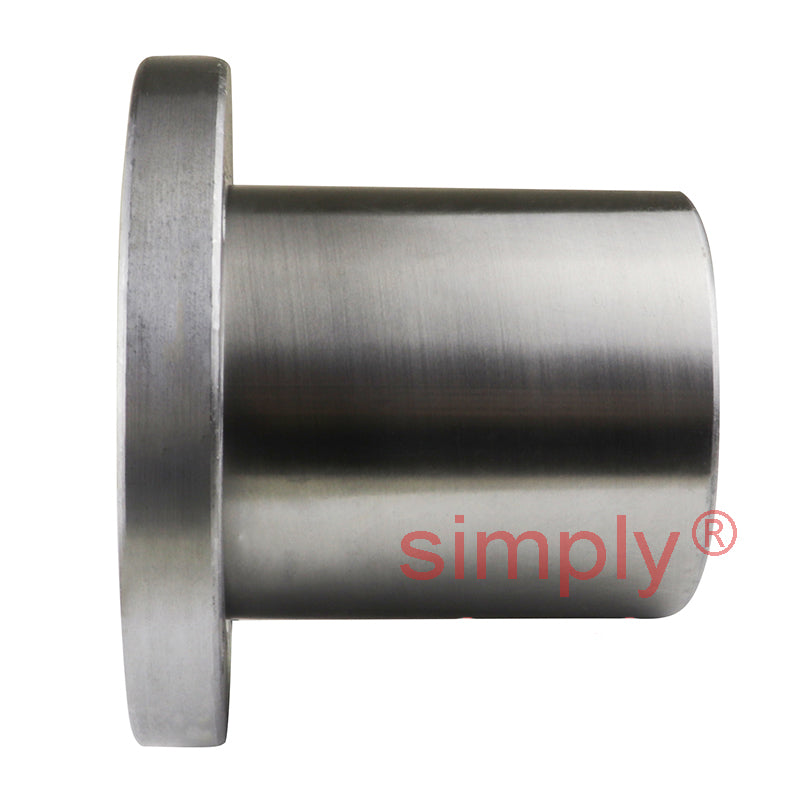 LMEF40UU Round Flanged Linear Ball Bushing with Rubber Seals and Resin Retainer 40x62x80mm
