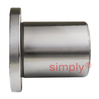 LMEF50UU Round Flanged Linear Ball Bushing with Rubber Seals and Resin Retainer 50x75x100mm