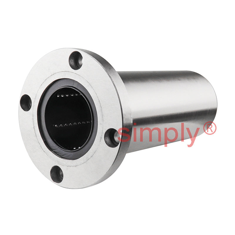 LMEFL60UU Long Round Flanged Linear Ball Bushing with Rubber Seals and Resin Retainer 60x90x211mm
