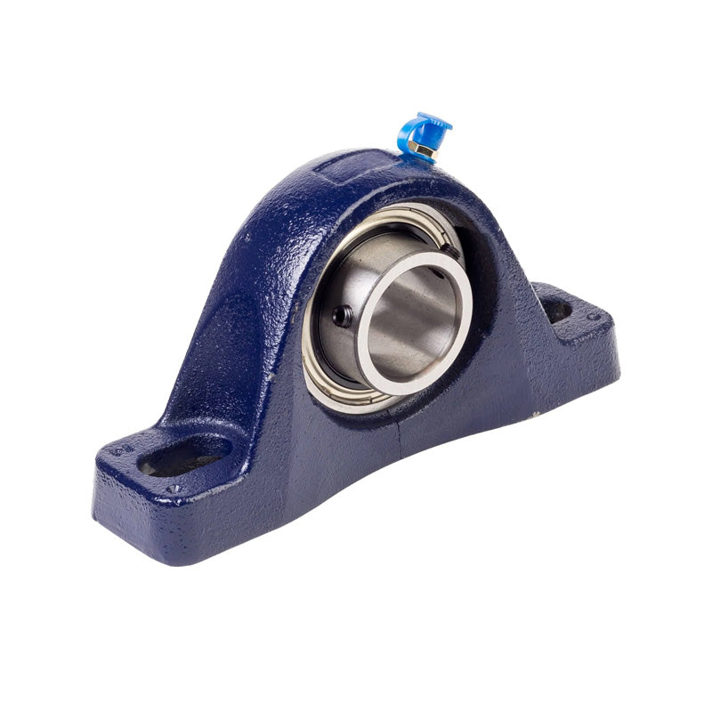 RHP MP2-1/2 Two Bolt Cast Iron Pillow Block and 2-1/2 Bore Grub Screw Insert