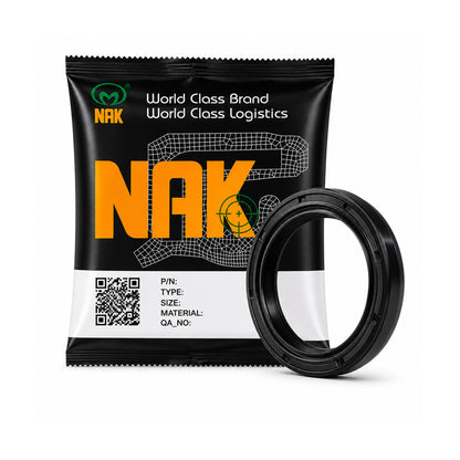 NAK 80x125x10mm Nitrile Rubber Double Lip Rotary Shaft Oil Seal with Garter Spring TC - Allow 7-10 Days