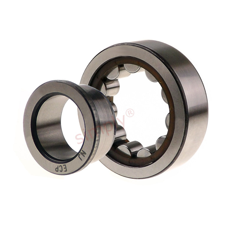 NJ310ETVP Single Row Cylindrical Roller Bearing Extra Load Polyamide Cage 50x110x27mm