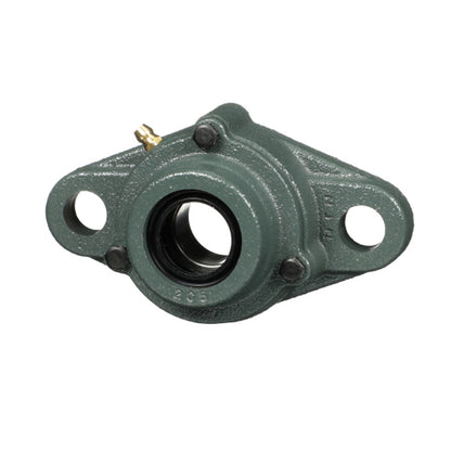 NTN C-UKFL310SD1/HS2310 Imperial Two Bolt Cast Iron Oval Housing with Cast Iron Cover - Open Version - Insert and Adaptor Sleeve Fits 1-5/8 inch Shaft - Allow 2-3 Days
