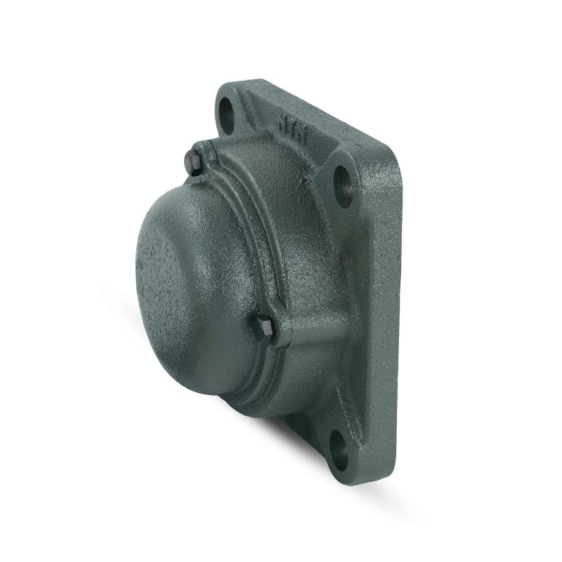 NTN M-CM-UCF207D1 Metric Four Bolt Square Cast Iron Flange Housing with 35mm Bore Insert with Cast Iron Cover - Closed Version - Allow 2-3 Days