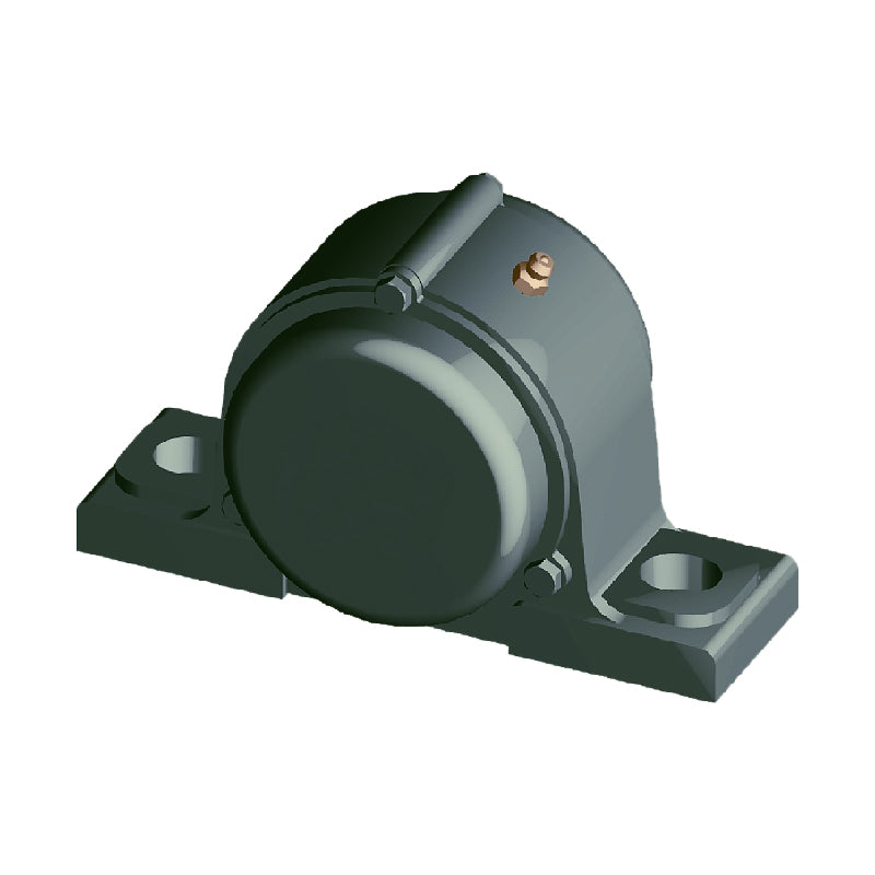 NTN M-CM-UCP207-106D1 Imperial Cast Iron Two Bolt Pillow / Plummer Block Housing with 1-3/8 inch Bore Insert with Cast Iron Cover - Closed Version - Allow 2-3 Days