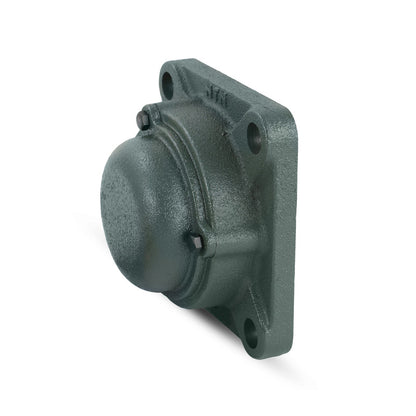 NTN CM-UKFX13ED1/HE2313X Imperial Four Bolt Square Cast Iron Housing with Cast Iron Cover - Closed Version - Insert and Adaptor Sleeve Fits 2-1/4 inch Shaft - Allow 2-3 Days