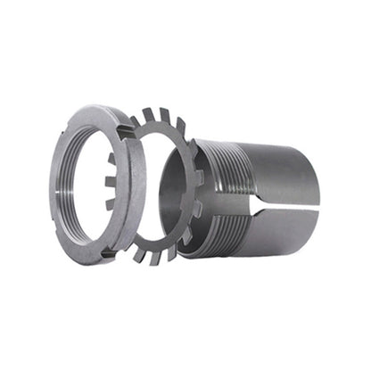 NTN S-UKF205ED1/HE2305 Imperial Four Bolt Square Cast Iron Housing with Steel Plate Cover - Open Version - Insert and Adaptor Sleeve Fits 3/4 inch Shaft - Allow 2-3 Days