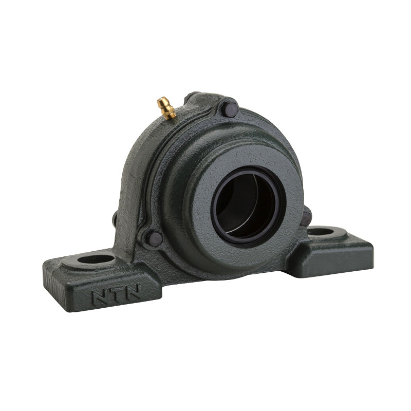 NTN S-UKP205ED1/HE2305 Imperial Cast Iron Two Bolt Pillow / Plummer Block Housing with Steel Plate Cover - Open Version - Insert and Adaptor Sleeve Fits 3/4 inch Shaft - Allow 2-3 Days