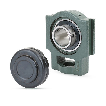 NTN M-SM-UCT208D1 Metric Cast Iron Take Up Unit with 40mm Bore Bearing Unit with Steel Plate Cover - Closed Version - Allow 2-3 Days