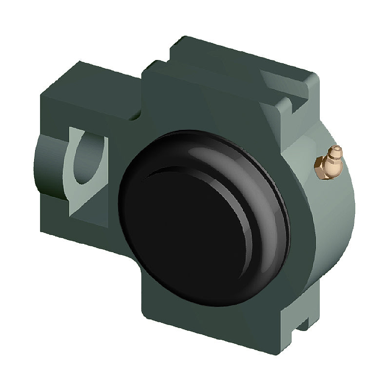 NTN SM-UKT205ED1/HE2305 Imperial Cast Iron Take Up Unit with Steel Plate Cover - Closed Version - Insert and Adaptor Sleeve Fits 3/4 inch Shaft - Allow 2-3 Days