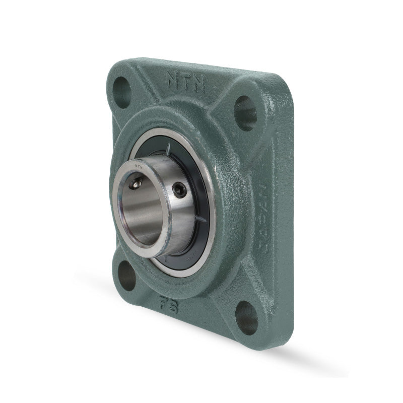 NTN UCF308-108D1 Imperial Four Bolt Square Cast Iron Flange Housing with 1-1/2 inch Bore Insert - Allow 2-3 Days