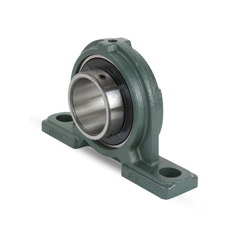 NTN UCPE203D1 Metric Ductile Cast Iron Two Bolt Pillow / Plummer Block Housing with 17mm Bore Insert - Allow 2-3 Days