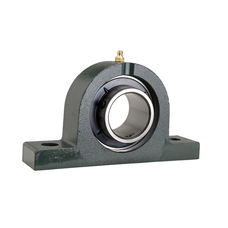 NTN UCPG212D1 Metric Cast Iron Two Bolt Pillow / Plummer Block Housing with 60mm Bore Insert - Allow 2-3 Days
