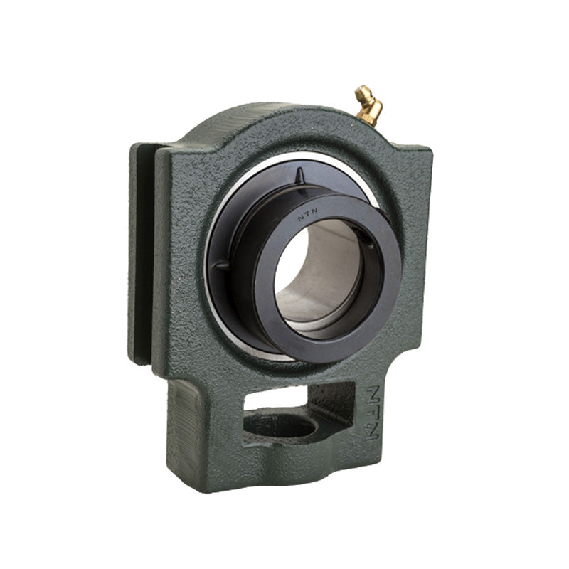 NTN UELT212D1 Metric Cast Iron Take Up Unit with 60mm Bore Eccentric Collar Insert - Allow 2-3 Days