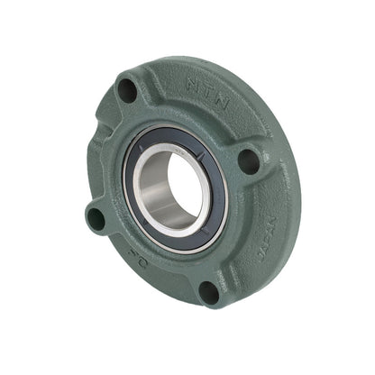 NTN UKFC209D1/H2309X Metric Four Bolt Cast Iron Round Flanged Housing Insert and Adaptor Sleeve Fits 40mm Shaft - Allow 2-3 Days