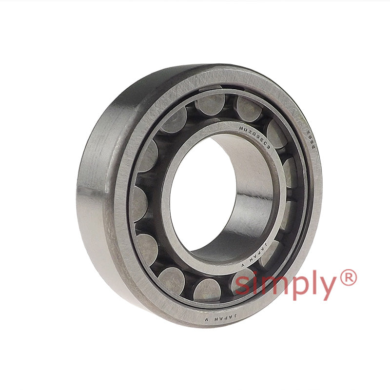 NU205ECJ/C3 Steel Cage Single Row Cylindrical Roller Bearing 25x52x15mm