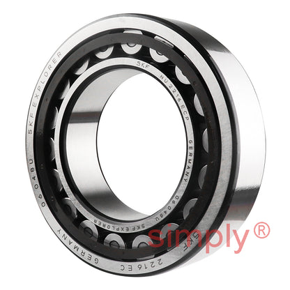 SKF NU2216ECP Single Row Cylindrical Roller Bearing with Polyamide Cage 80x140x33mm