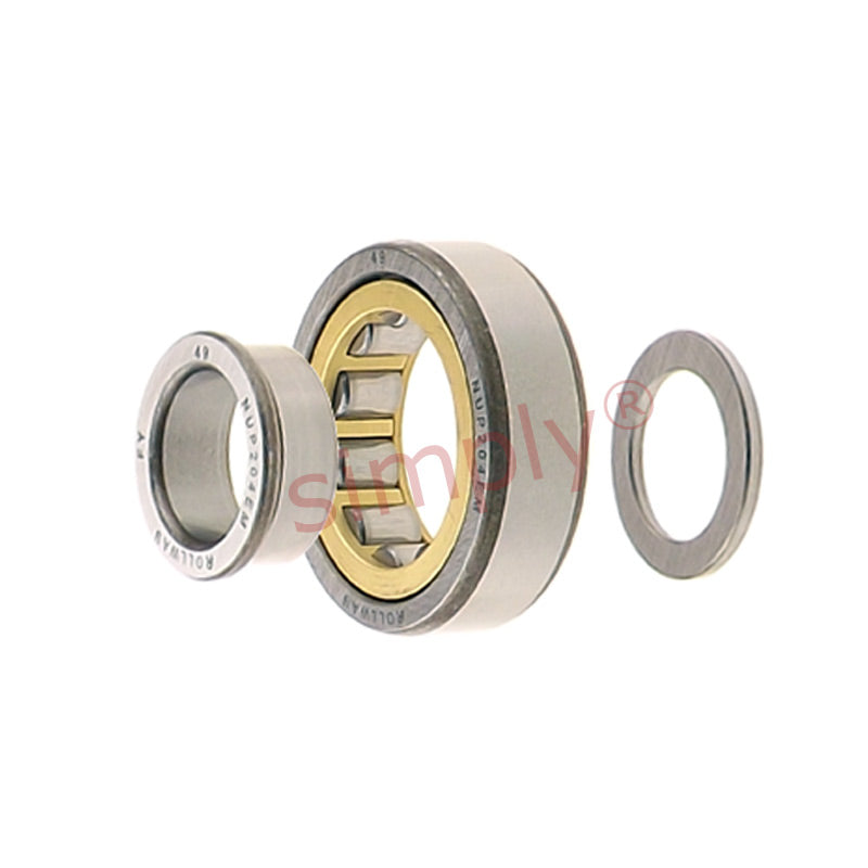 ROLLWAY NUP204EMC3 Single Row Cylindrical Roller Bearing 20x47x14mm