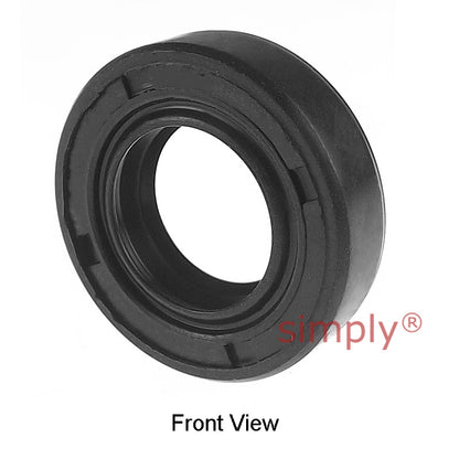 10x37x12TC4 Metric Fork and Damper Nitrile Rubber Oil Seal with Extra Internal Sealing Profile and Raised Outer Sealing Band on Outside Diameter