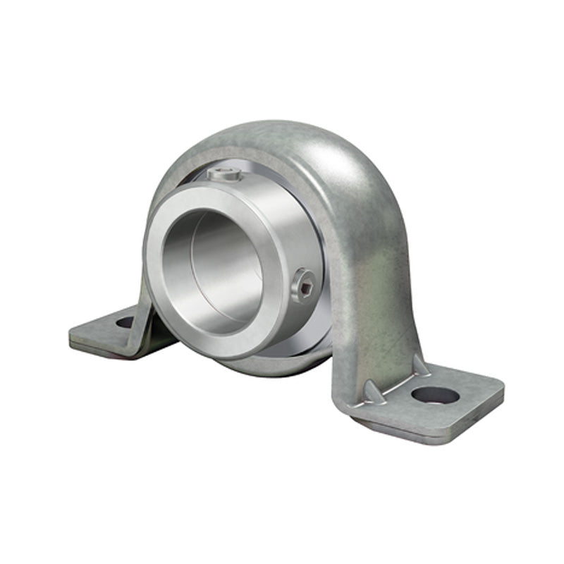 SKF P45FM Pressed Steel Plummer Block with Grub Screw Insert 45mm Bore