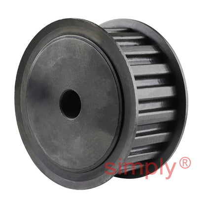 P16-H-075F - 1/2 inch Pitch 16 Tooth Flanged Pilot Bored Steel Timing Pulley for 3/4 inch Wide Belts