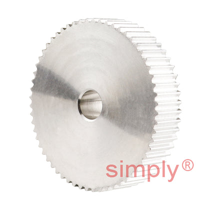 Aluminium Pilot Bore T2.5 Timing Pulley 2.5mm Pitch 60 Tooth for 6mm Wide Belts