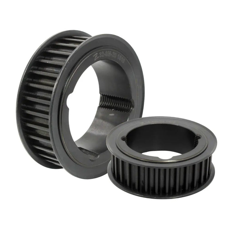 Drive-Flex PC8M-40S-21 - 8mm Pitch 40 Tooth Polychain and Synchrochain Steel Taper Bore Timing Belt Pulley for 21mm Wide Belts