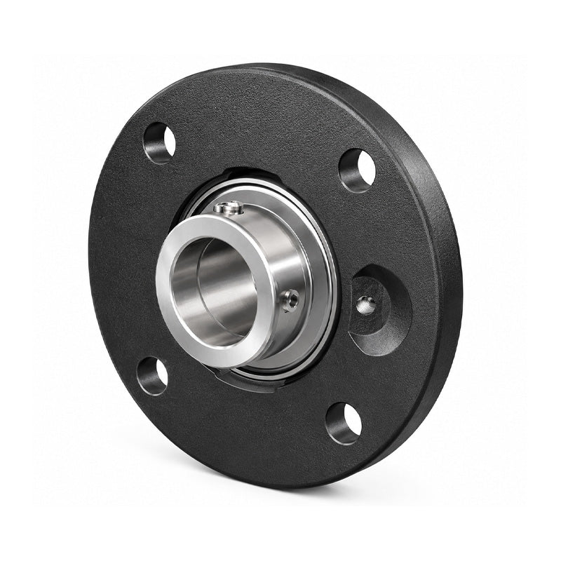 INA PME25XLN Four Bolt Cast Iron Round Housing with Eccentric Collar Insert 25mm Bore